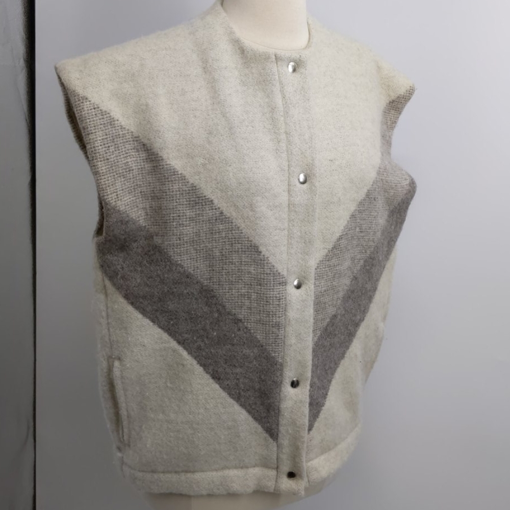 Alafoss Icewool woven vest-sz one size